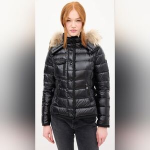 Moncler Armoise Glossy Shiny Black Puffer Coat Size 1 XS *No Hood*